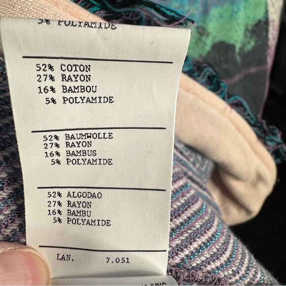 Aldo Martins printed knit tassel shawl collar longline cardigan jacket small - Picture 8 of 11